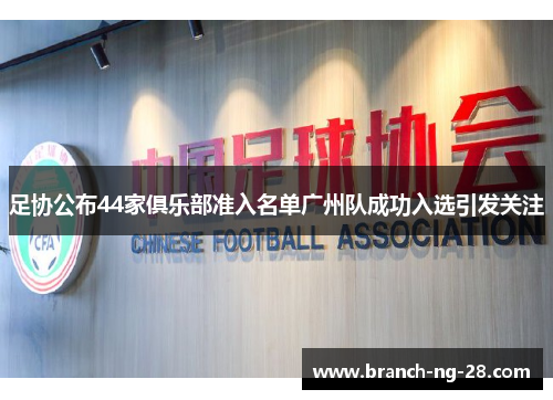 足协公布44家俱乐部准入名单广州队成功入选引发关注 足协公布44家俱乐部准入名单广州队成功入选引发关注