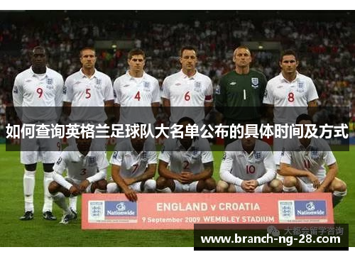 如何查询英格兰足球队大名单公布的具体时间及方式 如何查询英格兰足球队大名单公布的具体时间及方式