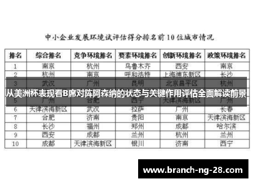 从美洲杯表现看B席对阵阿森纳的状态与关键作用评估全面解读前景